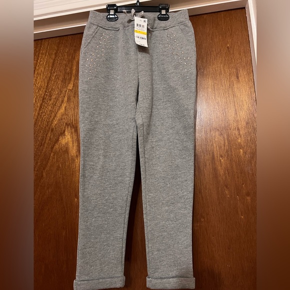 Epic Threads Gray Embellished Joggers - Girls Size M - Picture 1 of 3